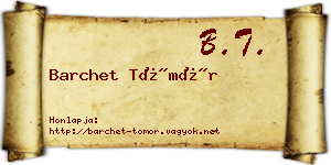 Barchet Tömör névjegykártya